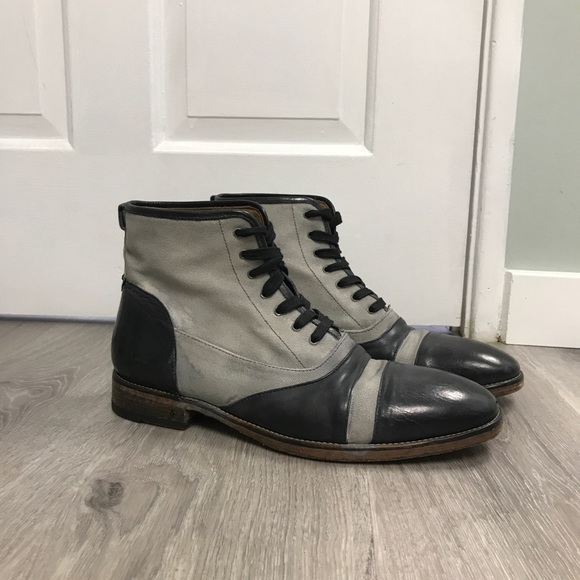 John Varvatos Shoes | John Varvatos Fleetwood Lace Boot. Size 9.5. | Color: Gray | Size: 9.5 | Pm-87118563's Closet